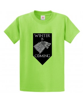 Winter Is Coming Classic Unisex Kids and Adults T-Shirt For GOT Fans